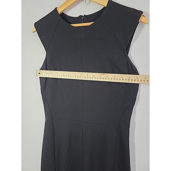 M.M. LAFLEUR Katie Dress Black Sleeveless Size 10 Sheath Crew Neck Work Office - Picture 11 of 15